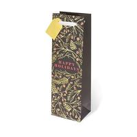 Holiday Floral Single-bottle Wine Bag