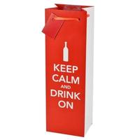 Keep Calm Single Bottle Wine Bag
