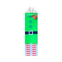 Holiday Elf Single Bottle Gift Bag