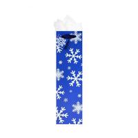 Holiday Snowflake Single Bottle Gift Bag