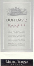 Don David Reserve Malbec Cafayate Valley