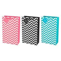 Assorted 2 Bottle Chevron Wine Bag