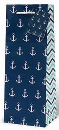Anchors Away Wine Bottle Gift Bag